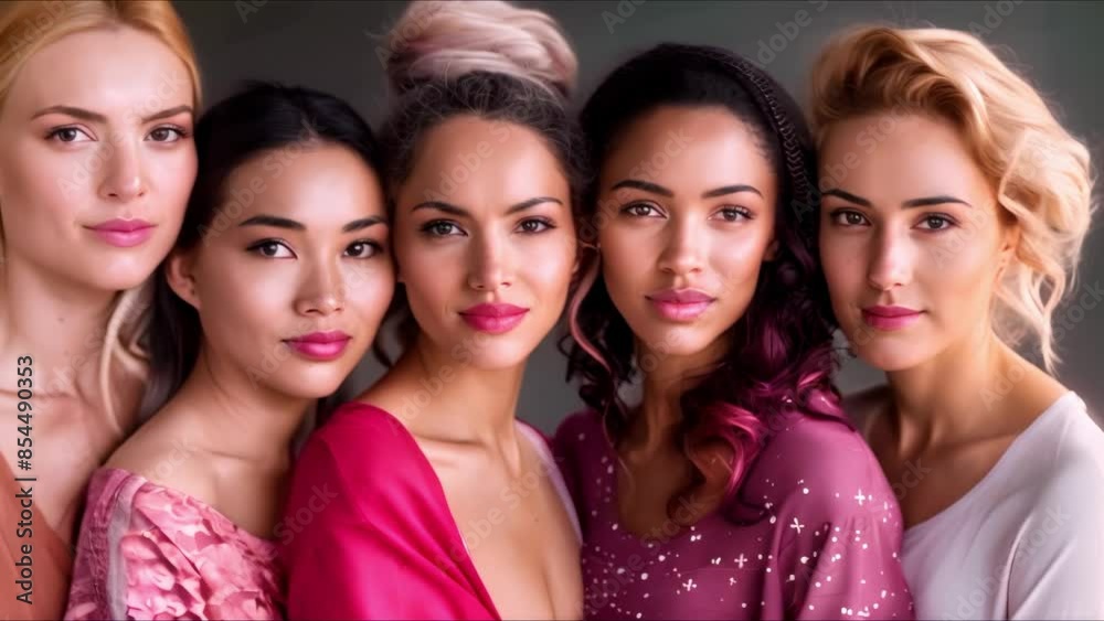 Variety of Women Representing Diversity in Clothing, Skin Tones, and Styles. Concept Inclusivity, Diversity in Fashion, Representation, Empowerment, Fashion Diversity Variety of Women Representing Diversity in Clothing, Skin Tones, and Styles. Concept Inclusivity, Diversity in Fashion, Representation, Empowerment, Fashion Diversity