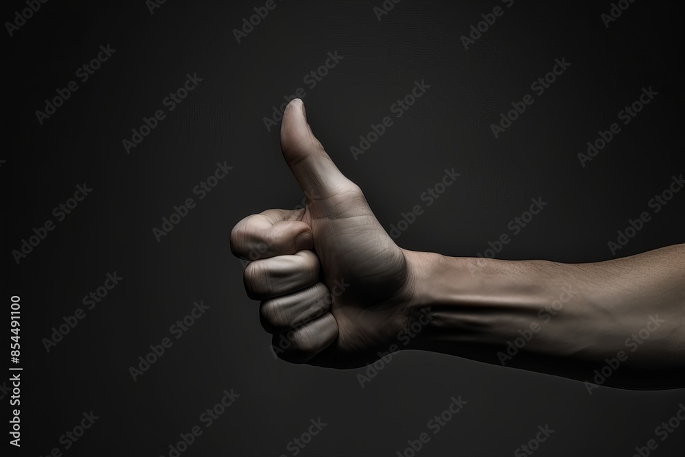 Hand signal indicating that everything is okay and all is fine, gesture of reassurance and agreement Hand signal indicating that everything is okay and all is fine, gesture of reassurance and agreement