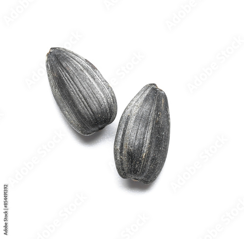 Wallpaper Mural Sunflower seeds on white background Torontodigital.ca