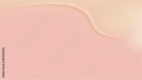 Nude gradient. Pastel nude background with soft wave, modern vector gradient design