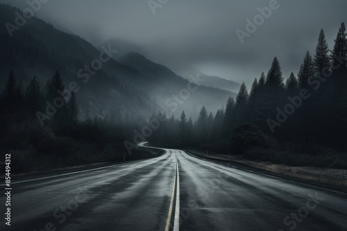 Mountain road highway nature. © Rawpixel.com