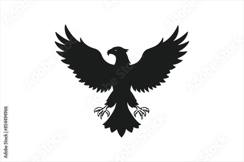 Eagle Silhouette vector Illustration And artwork