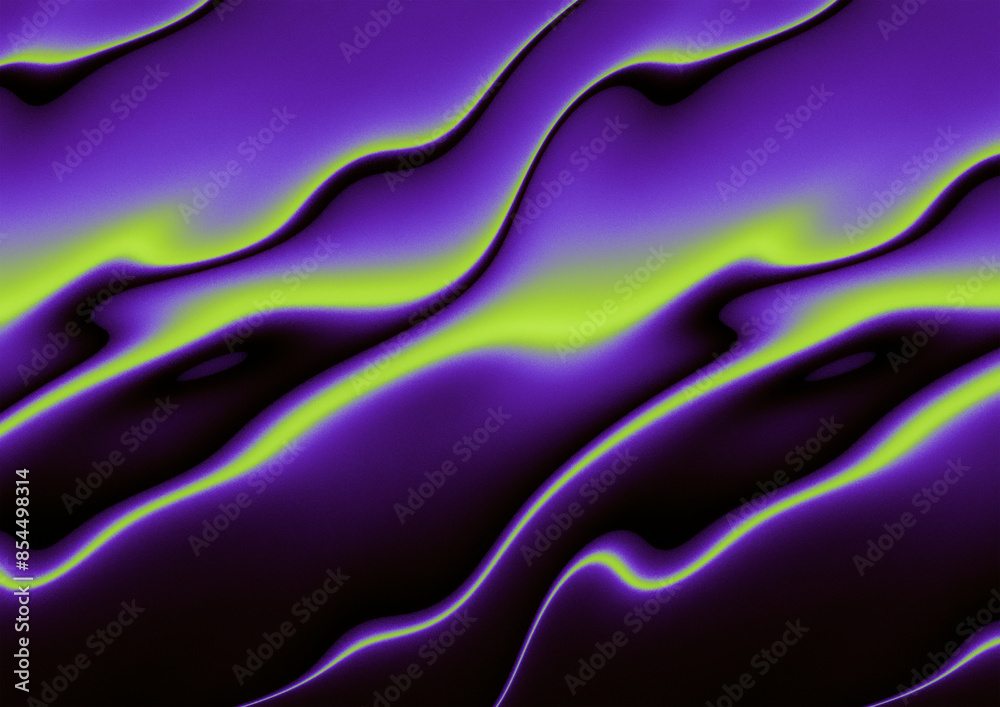 Fototapeta premium Abstract background with fine-grained texture, lines and curves. Reflective light. Flames, clothing, metal, fluid