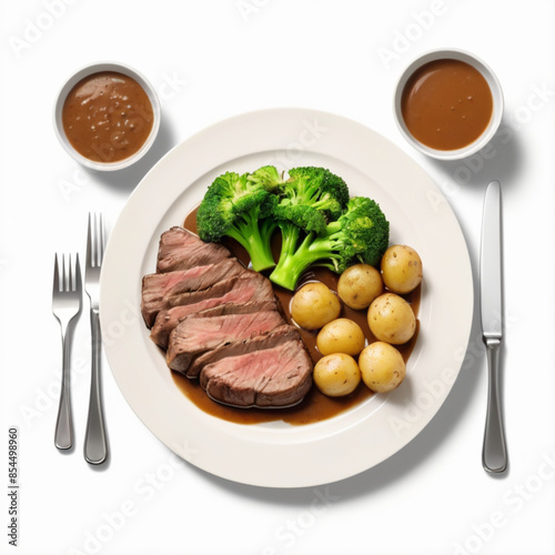 beef steak with vegetables