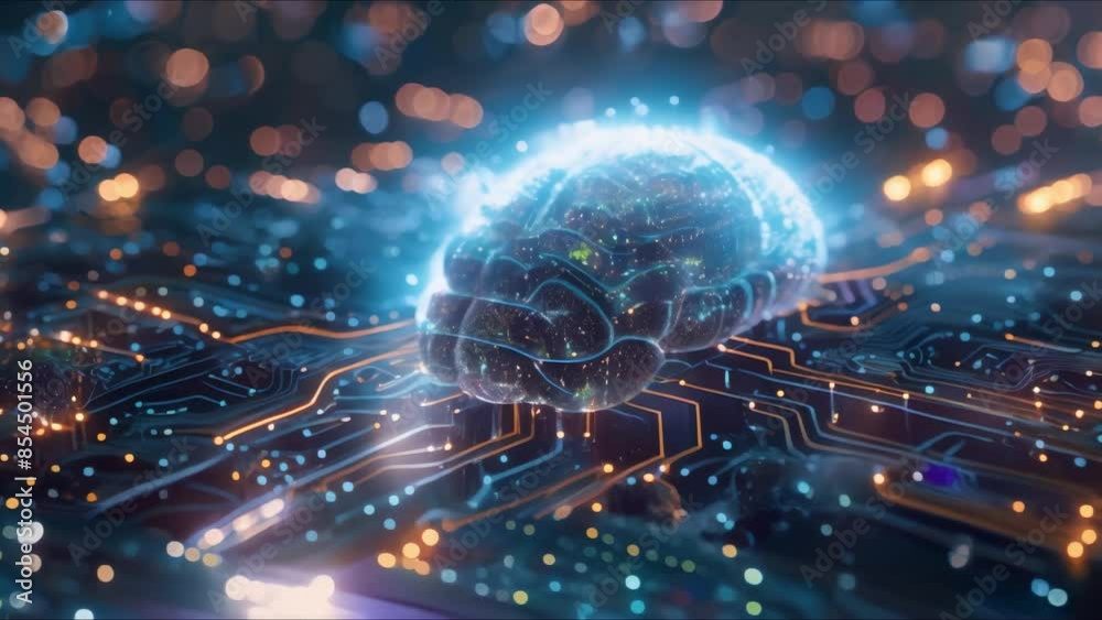 Illustration of Artificial Intelligence and Big Data Concepts Through a ...