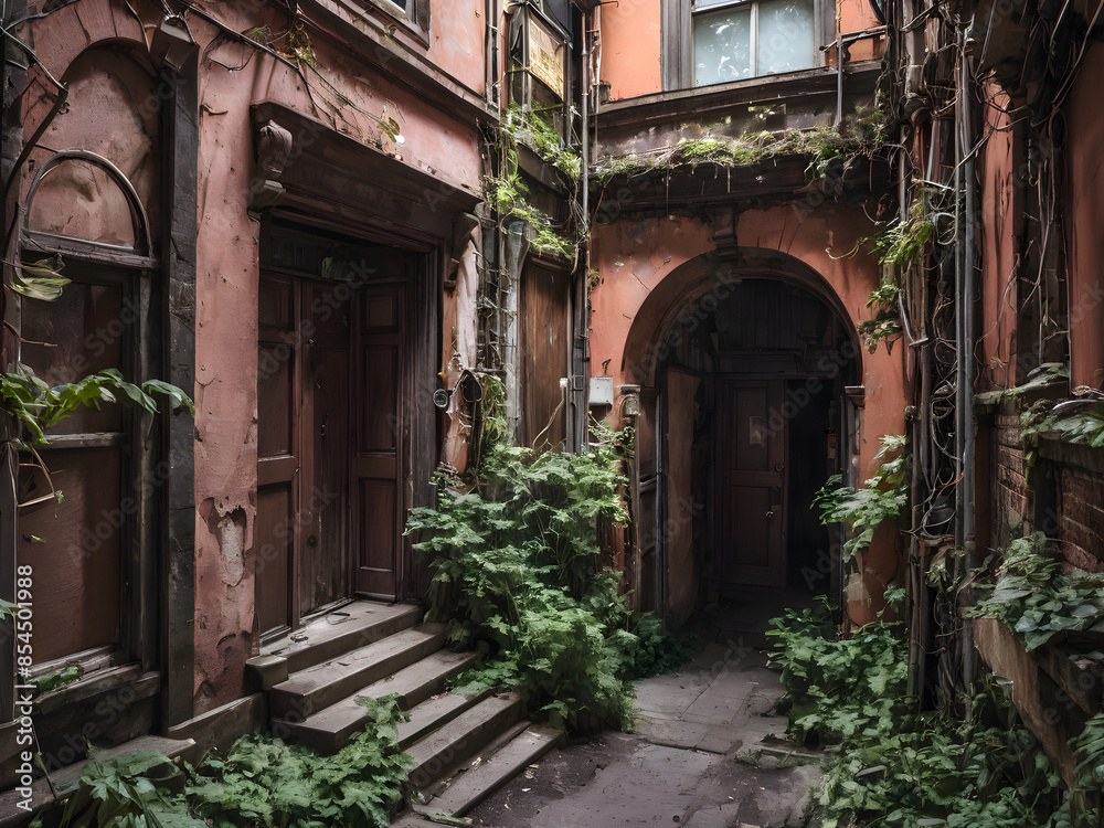 Fototapeta premium Explore and photograph the hidden corners of your city or neighborhood.