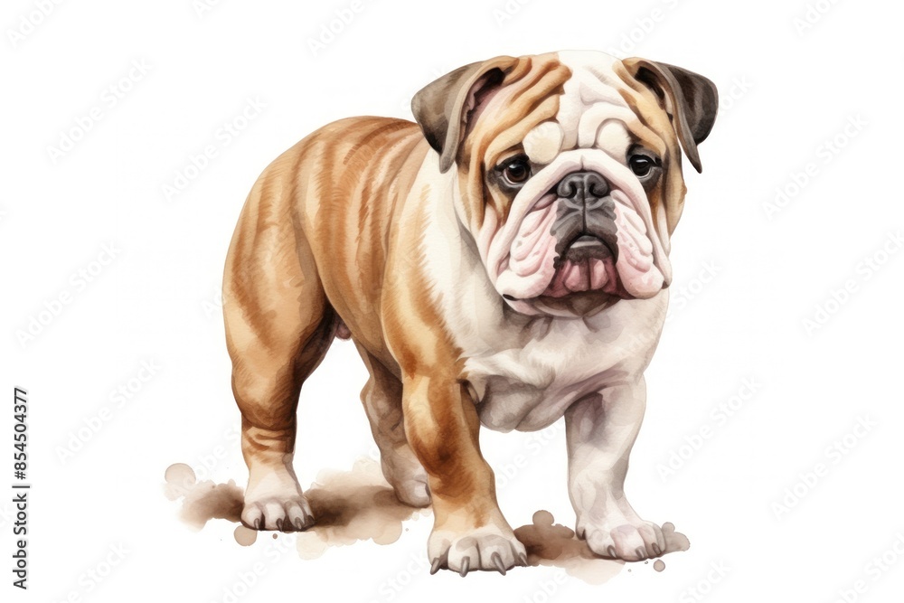 Illustration of bulldog animal canine mammal. Illustration of bulldog animal canine mammal.