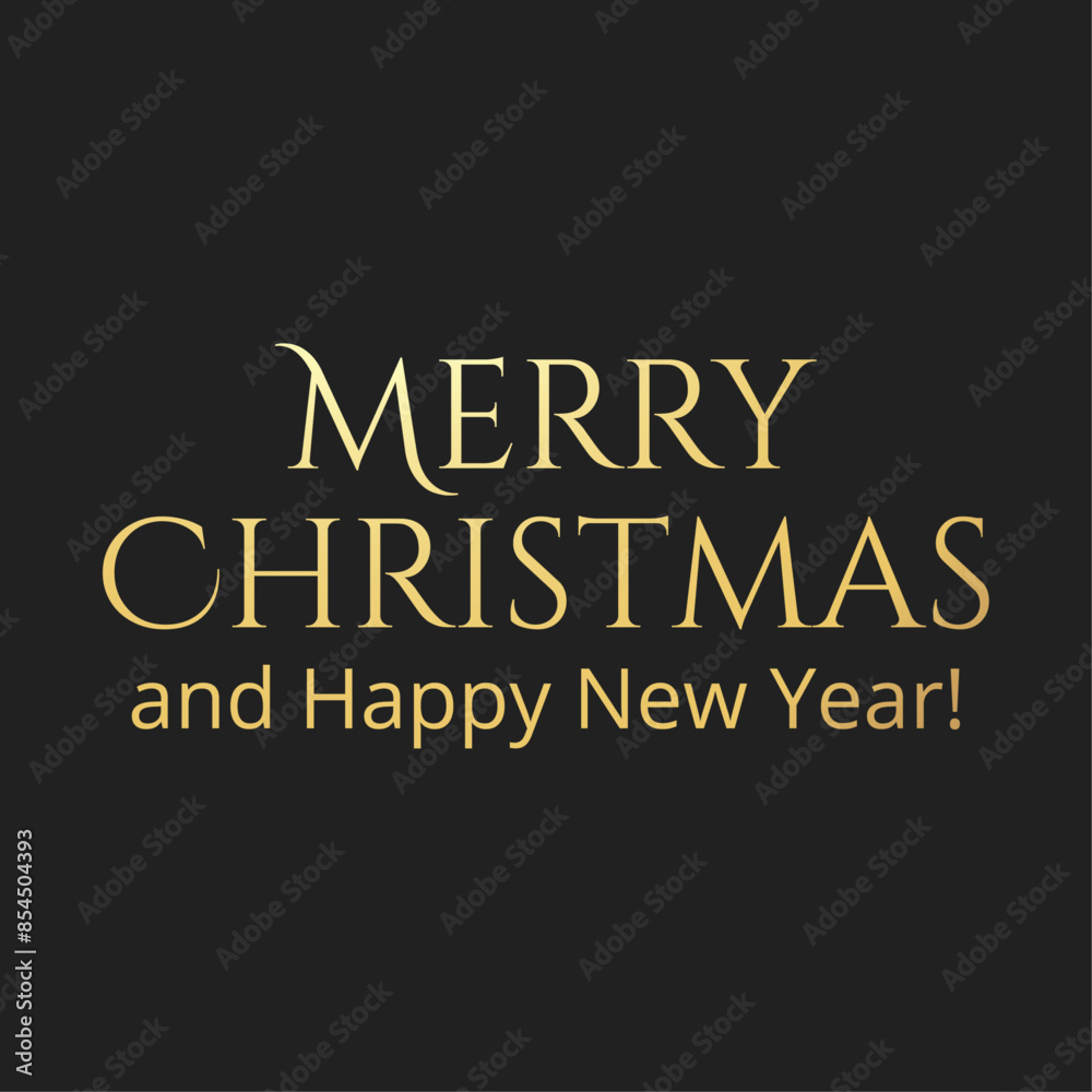 Obraz premium Merry christmas black lettering background