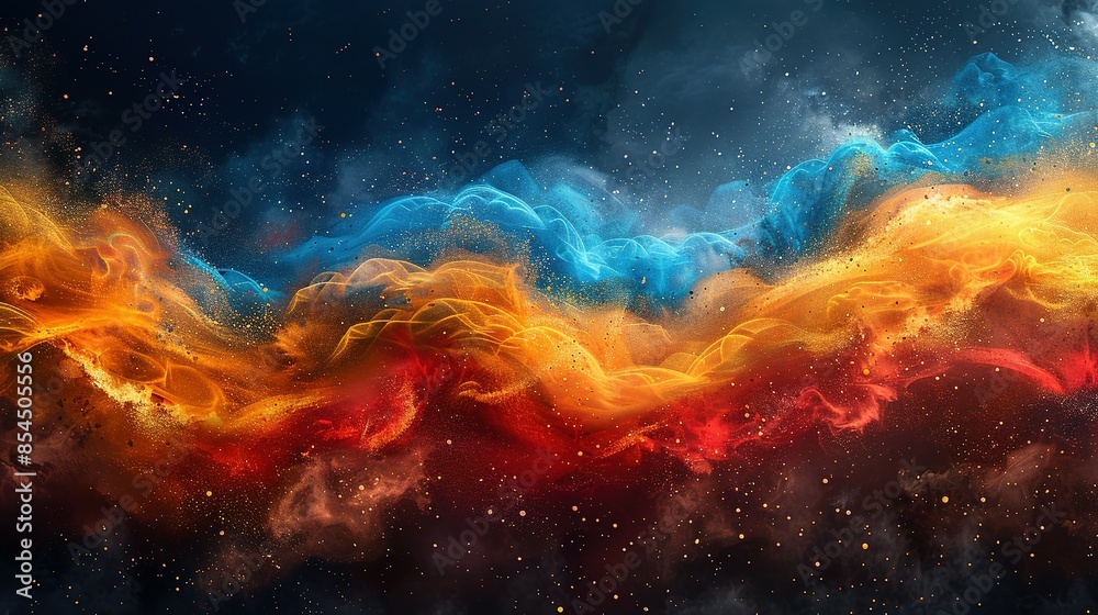 Fototapeta premium European Soccer Event 2024: Germany - Vector Banner Illustration