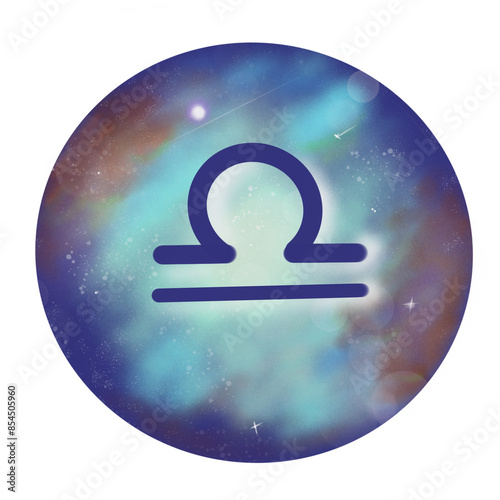 Symbol of people born under the zodiac sign Libra.