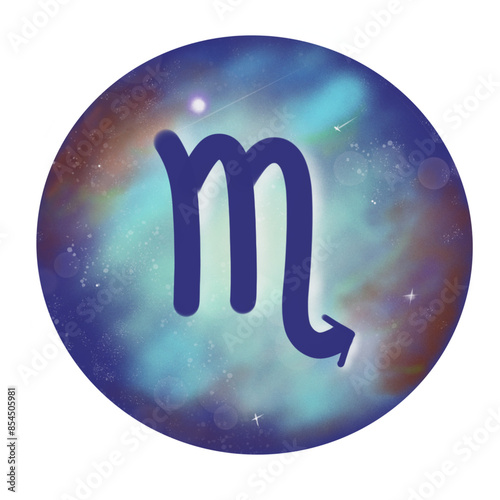 Symbol of people born under the zodiac sign Scorpio.