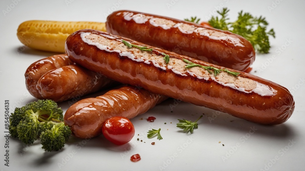 hot dog Delicious grilled sausages hot dog Delicious grilled sausages