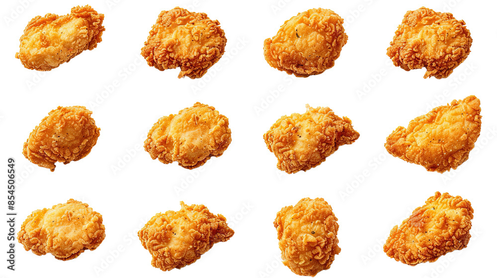 Delicious fried chicken nuggets set, perfect for dipping. Ideal for kids' menus, quick snacks, or party appetizers. Delicious fried chicken nuggets set, perfect for dipping. Ideal for kids' menus, quick snacks, or party appetizers.
