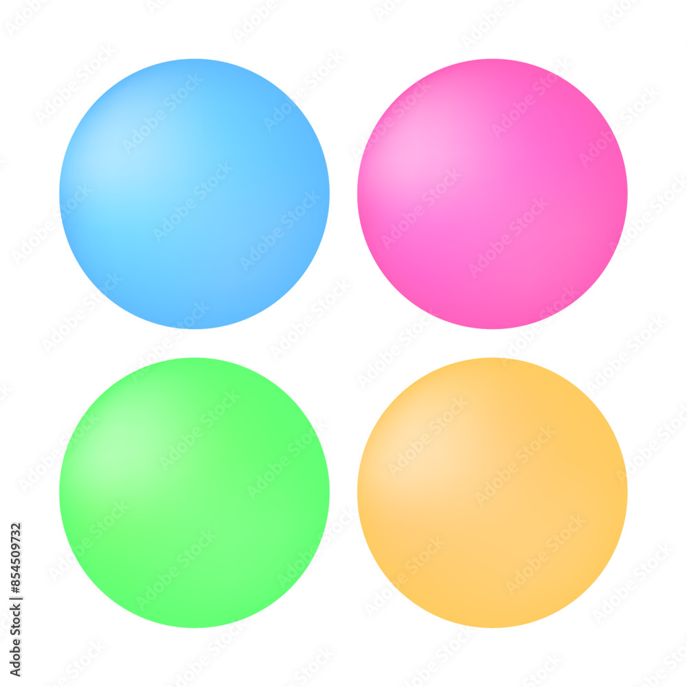 Realistic Spheres icon illustration on white background Realistic Spheres icon illustration on white background