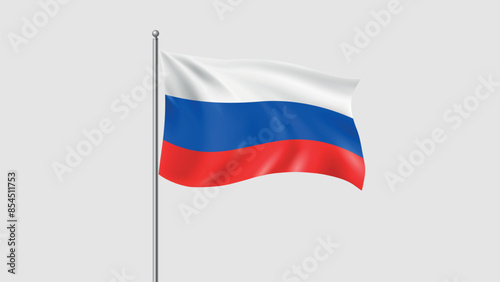 Free Download Waving National Flag Of Russia. 3D Flag Vector - GFXLoad