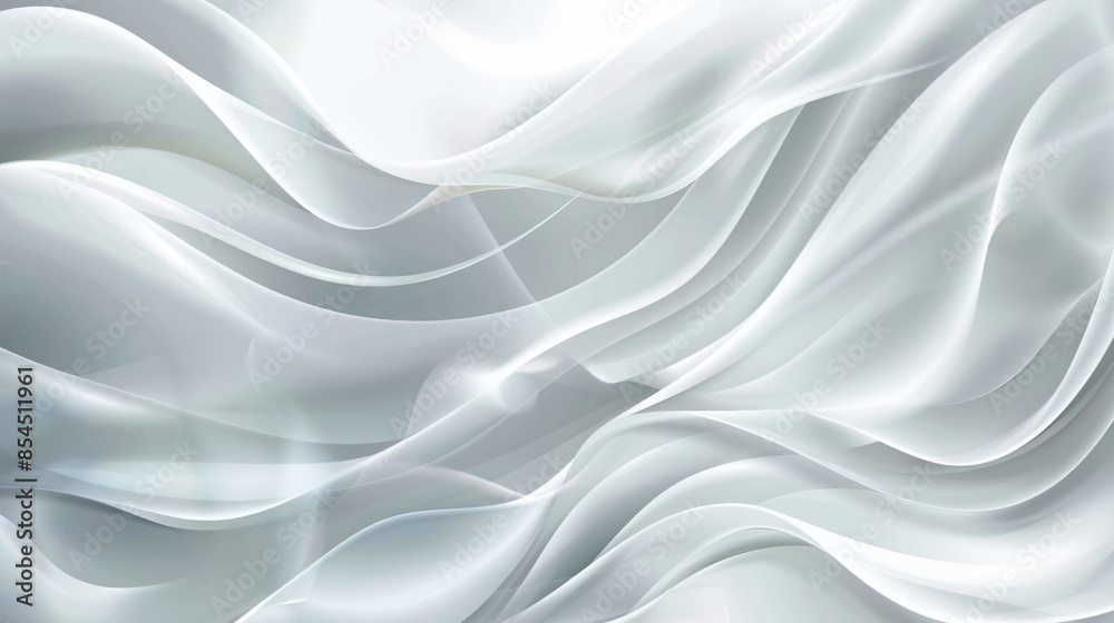 Abstract white background with smooth lines and gradients, soft light and shadow effects, elegant silver color scheme Abstract white background with smooth lines and gradients, soft light and shadow effects, elegant silver color scheme
