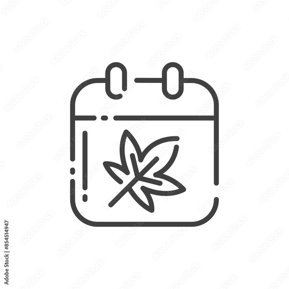 Autumn Season Calendar Outline Icon - Autumn Season Icon Vector Illustration Design Autumn Season Calendar Outline Icon - Autumn Season Icon Vector Illustration Design