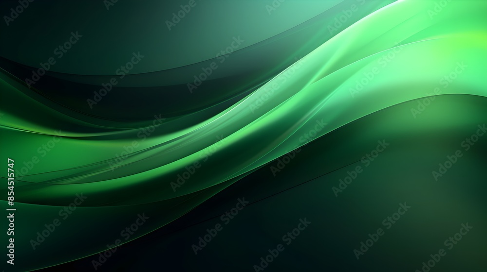 Abstract Green Blurred Background with Dark Edges UHD Wallpaper