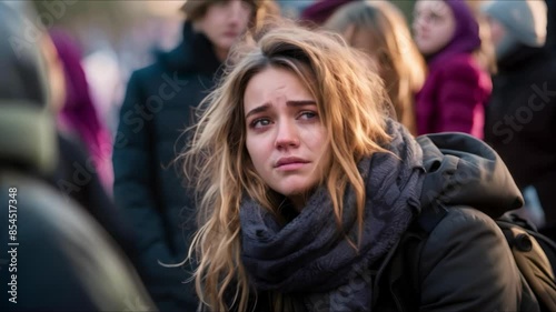 Emotions during protests demonstrations and civil unrest related to political issues. Concept Activism, Political Turmoil, Social Justice, Anger, Empowerment
