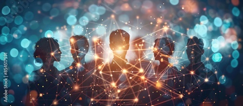 Connected Silhouettes in a Network of Light