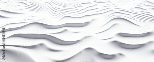 Wavy volumetric abstract monochrome pattern. Vector illustration	