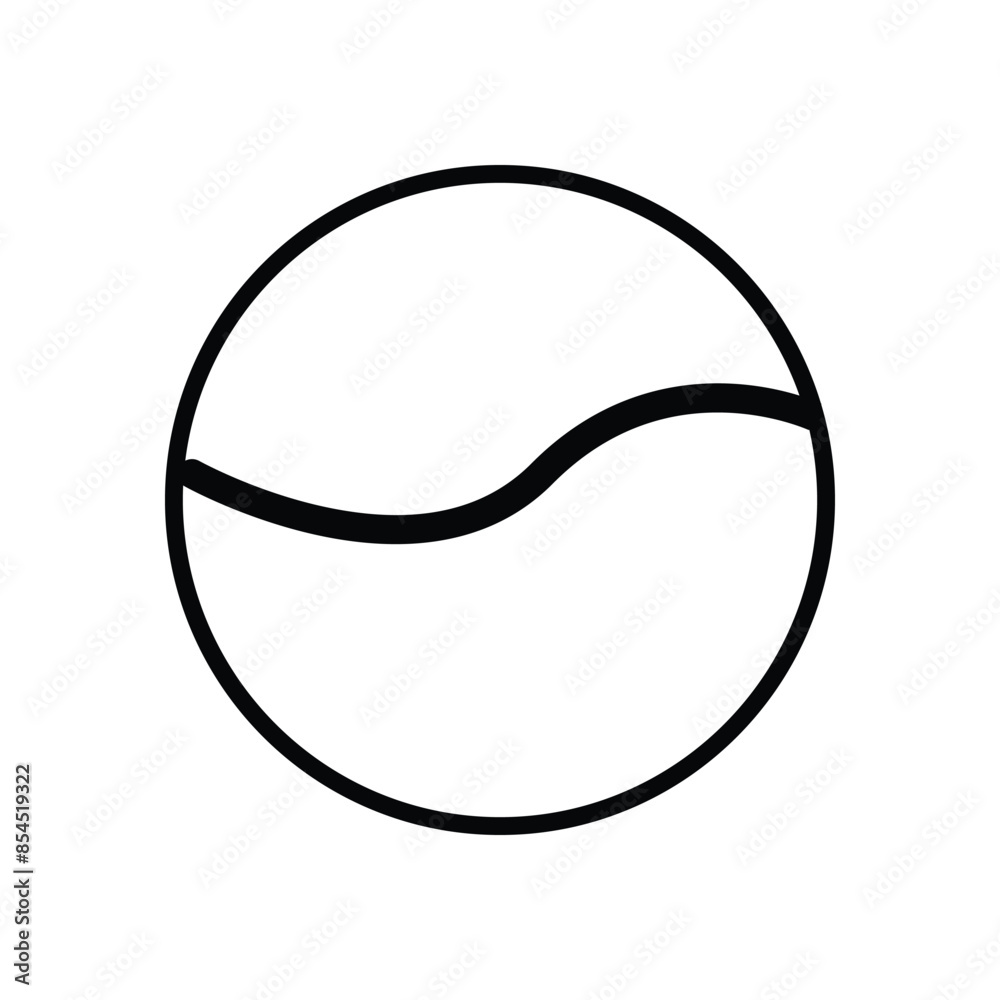 Tennis Ball Minimal Flat Line Outline Stroke Icon Pictogram Symbol. Tennis ball icon isolated on white background. Vector illustration. Eps file 64. Tennis Ball Minimal Flat Line Outline Stroke Icon Pictogram Symbol. Tennis ball icon isolated on white background. Vector illustration. Eps file 64.