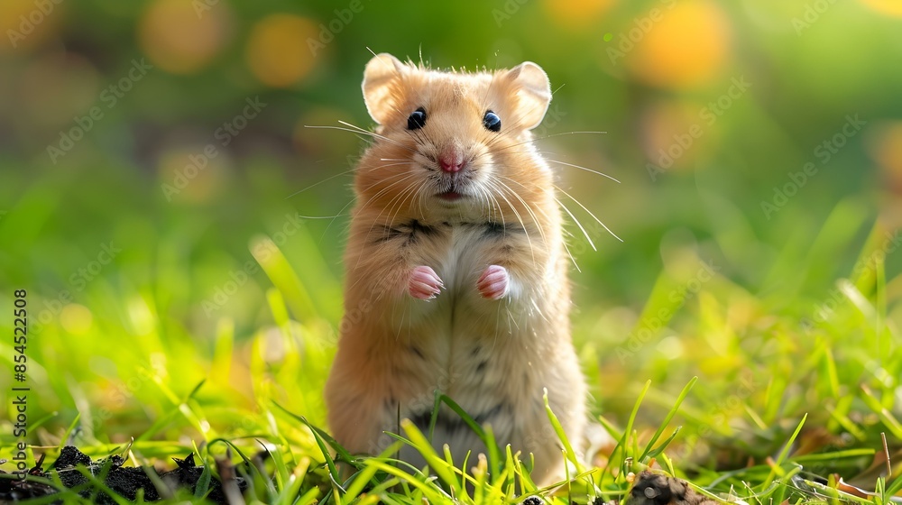 A hamster standing on its hind legs img A hamster standing on its hind legs img