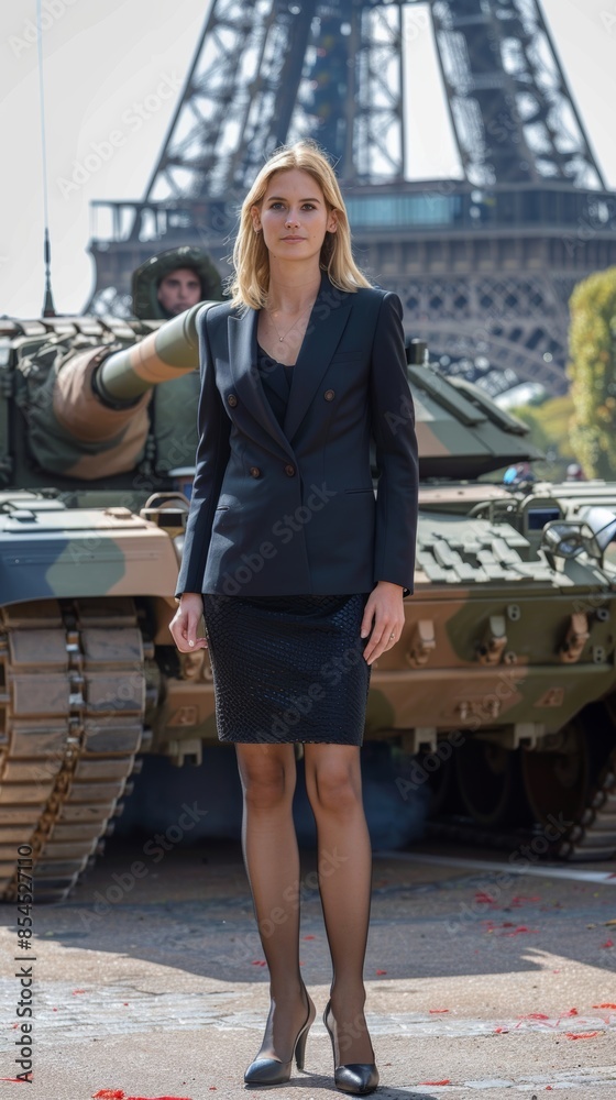 T-90m tank, AFD leader Alice weidel, Alice Weidel is standing under the ...