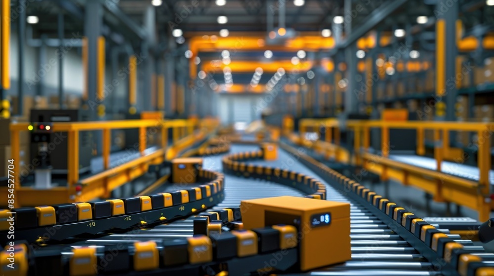 Automated Sorting Facility with Conveyor Belts and Barcode Scanners for Efficient Logistics High tech warehouse environment with advanced material handling systems and technology for optimized Automated Sorting Facility with Conveyor Belts and Barcode Scanners for Efficient Logistics High tech warehouse environment with advanced material handling systems and technology for optimized