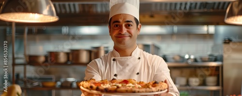 Proud Chef Presenting Fresh...