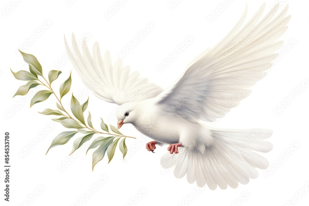 Obraz premium White dove bird flying animal cockatoo wildlife.