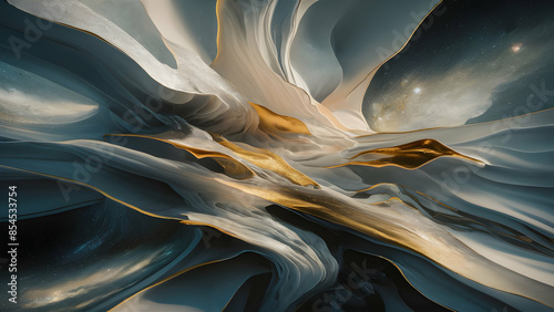 Whispers of Dawn in Silver and Gold