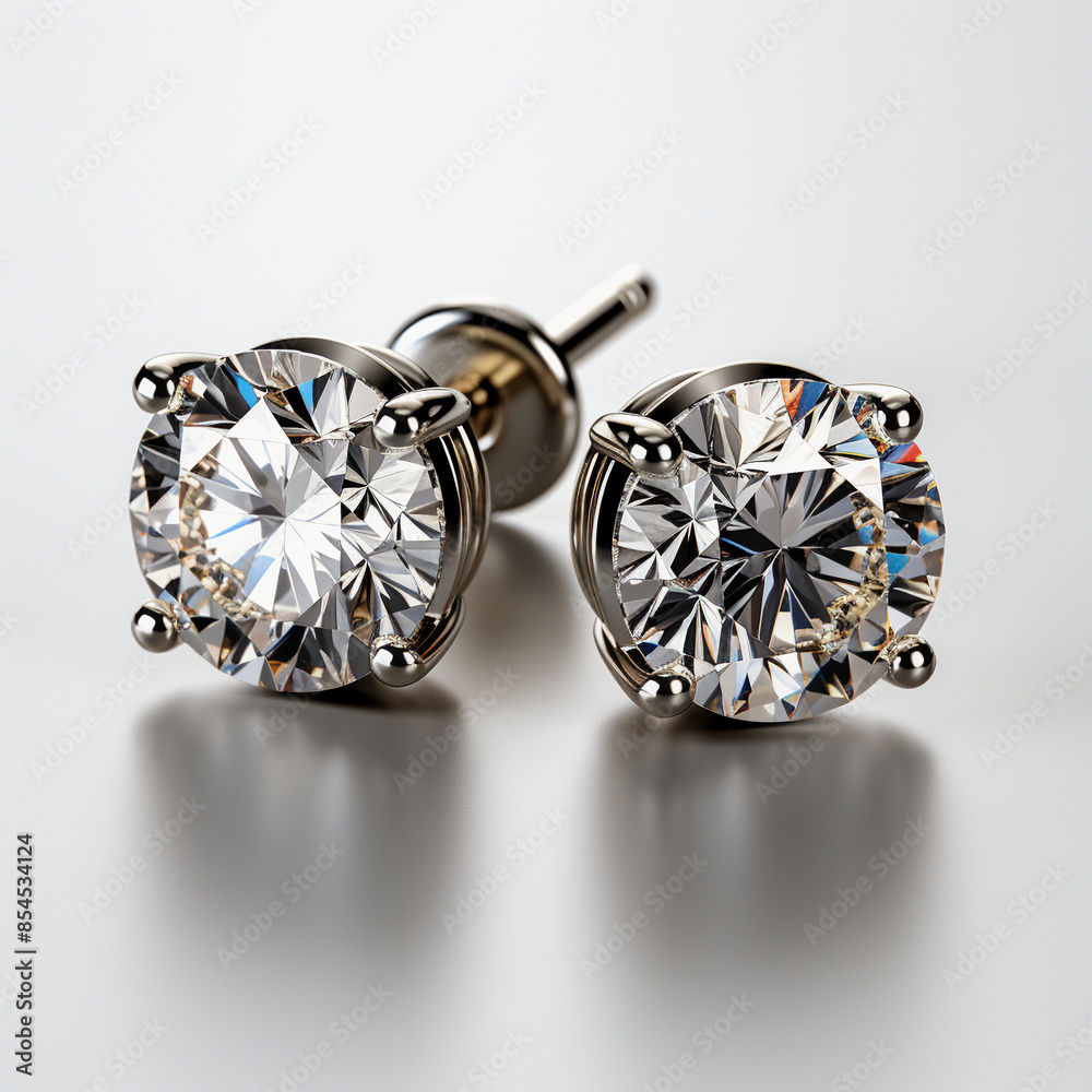 Small Round Diamond Stud Earrings Small Round Diamond Stud Earrings