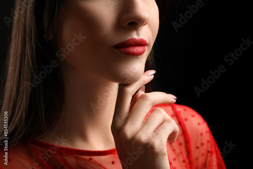 Beautiful young woman with ...