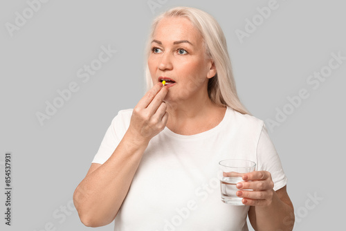 Beautiful mature woman with...