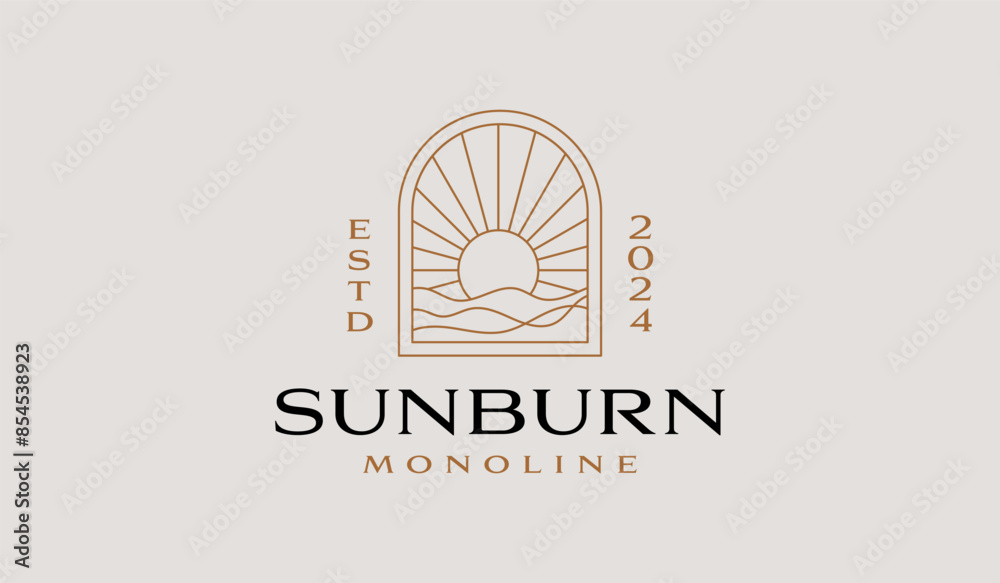 Sunset Wave Logo Template. Universal creative premium symbol. Vector illustration. Creative Minimal design template. Symbol for Corporate Business Identity Sunset Wave Logo Template. Universal creative premium symbol. Vector illustration. Creative Minimal design template. Symbol for Corporate Business Identity