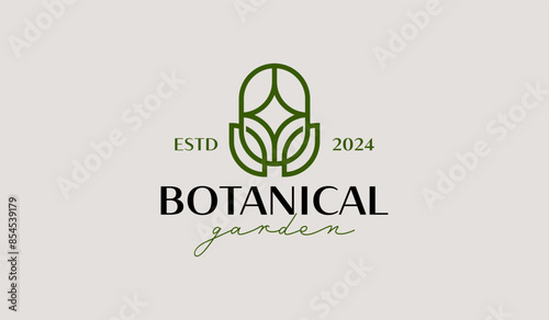 Leaf Flower Tree monoline. Universal creative premium symbol. Vector sign icon logo template. Vector illustration