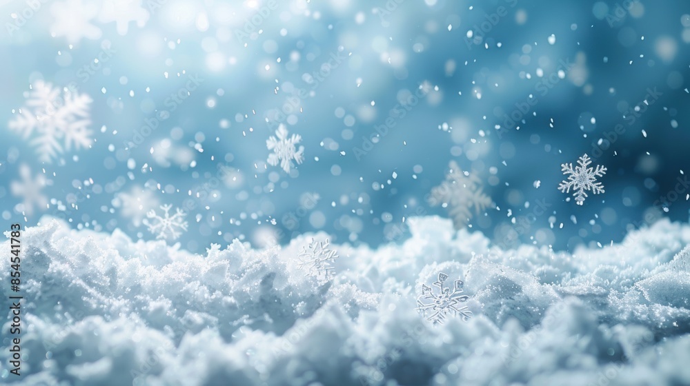 Natural Winter Christmas background with sky. Natural Winter Christmas background with sky.