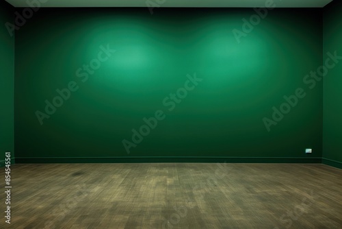Empty green room flooring architecture backgrounds.