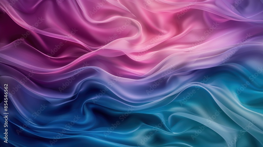 Fototapeta premium Vibrant abstract fabric waves