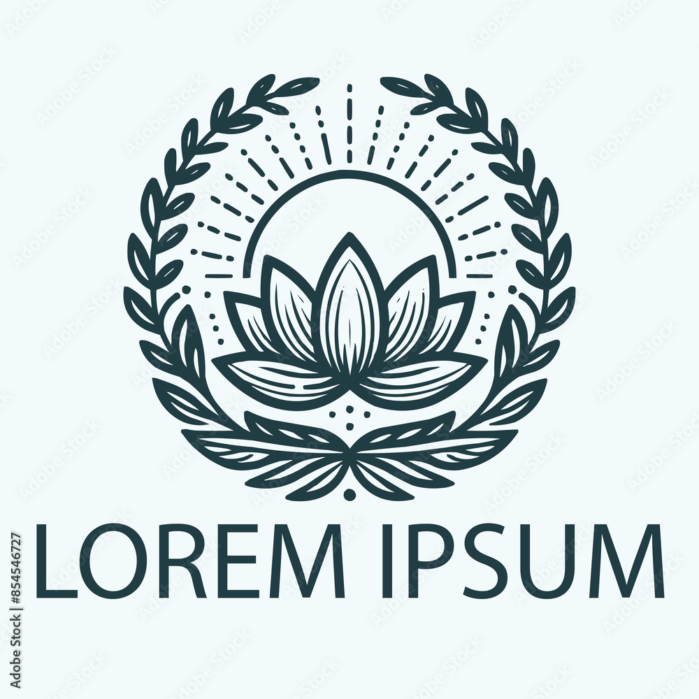 A yoga logo on white background A yoga logo on white background