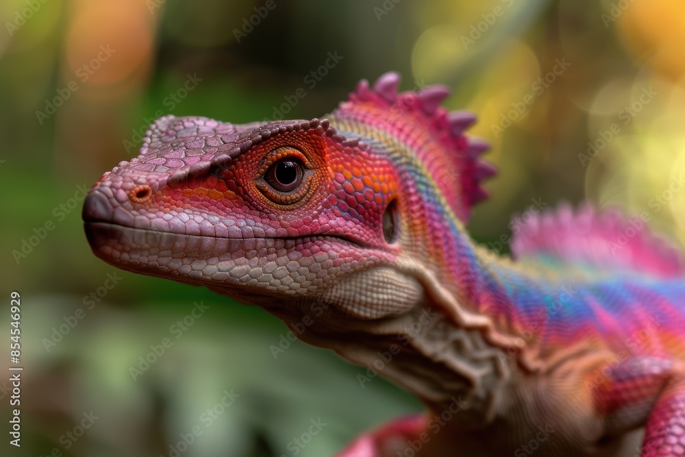 Vibrant Chameleon Close-Up Vibrant Chameleon Close-Up