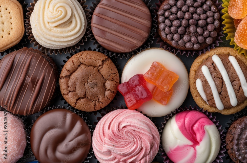 Assortment of delicious homemade candies and baked goods Assortment of delicious homemade candies and baked goods