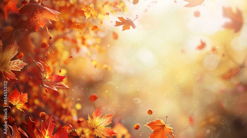 Realistic autumn concept image with high quality and generous copy space for versatile use Realistic autumn concept image with high quality and generous copy space for versatile use