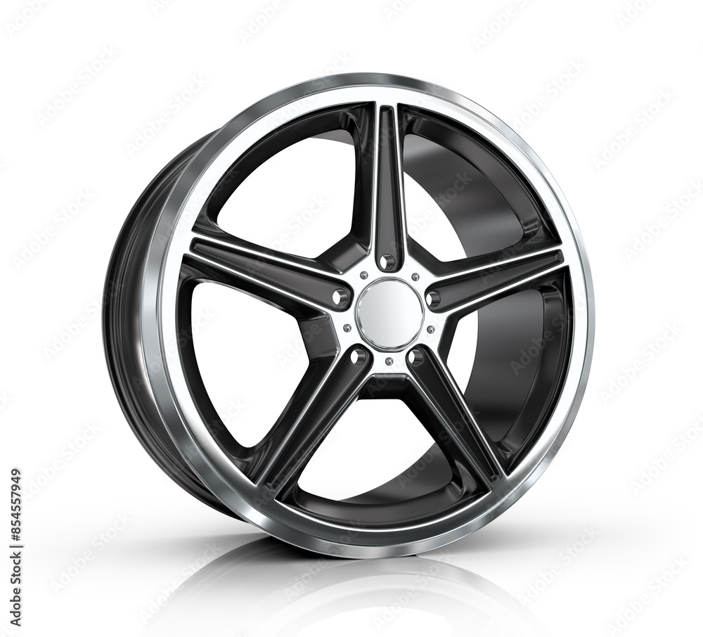 Obraz premium Car disc on a white background.