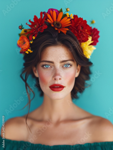 A vibrant portrait of a Lat...