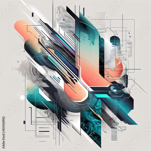 ilustration abstract background dinamis and geometris