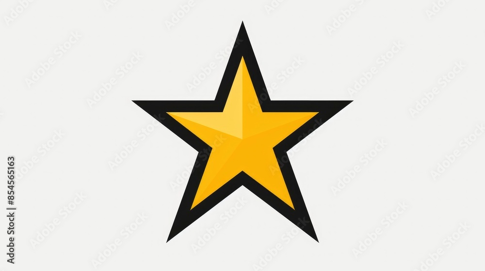 Fototapeta premium logo simple line drawing of a star with a sparkle white background minimalist style simple design flat vector graphic logo minimalistic background