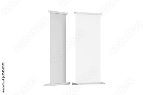 Advertising Stand Banner PSD Mockup