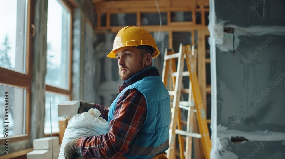 The construction site worker The construction site worker